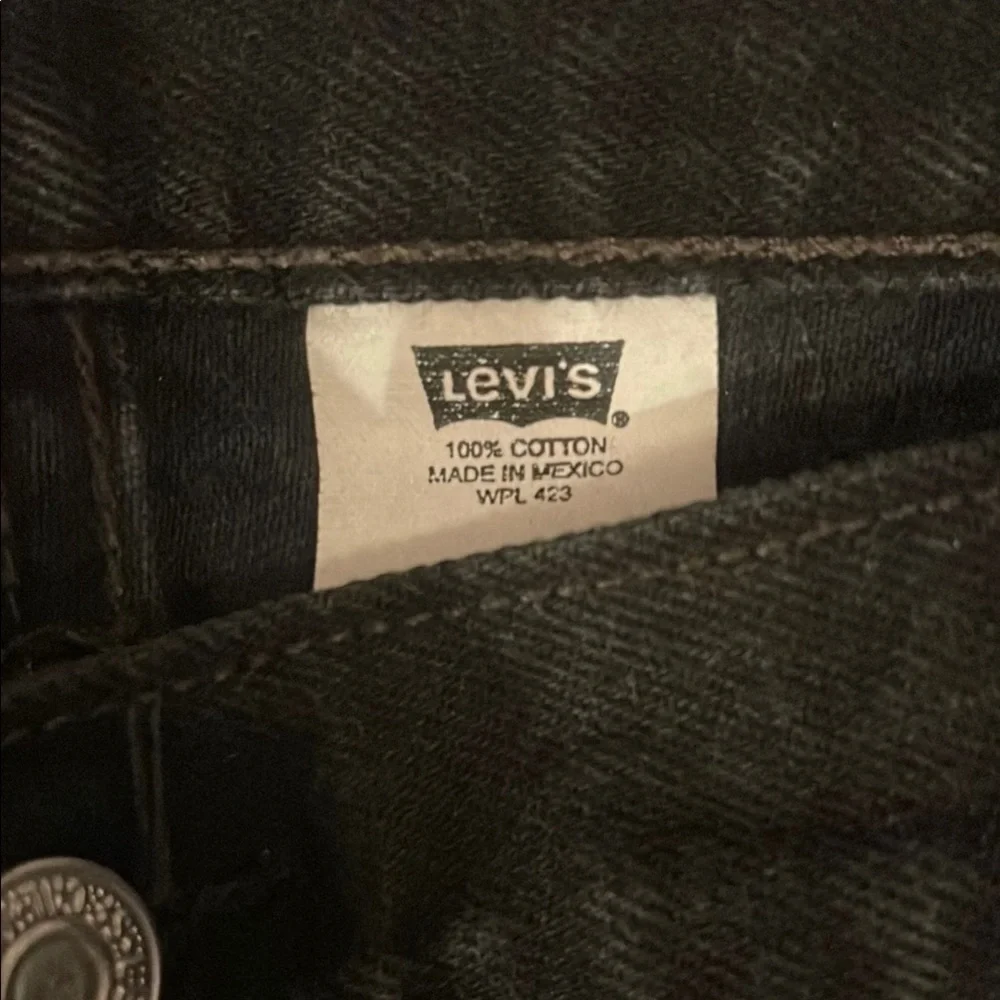 Levi's Black Straight Jeans
